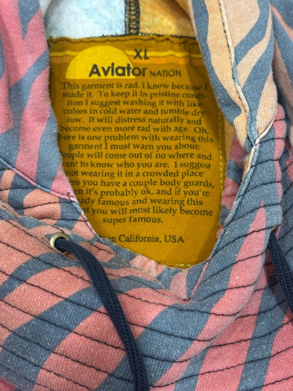 Aviator Nation NINJA PULLOVER HOODIE - TIGER - Picture 5 of 6